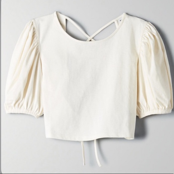 BNWOT ARITZIA SUNDAY BEST BIBI CROP TOP BRAND NEW - Picture 3 of 3